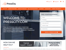 Tablet Screenshot of presscity.com